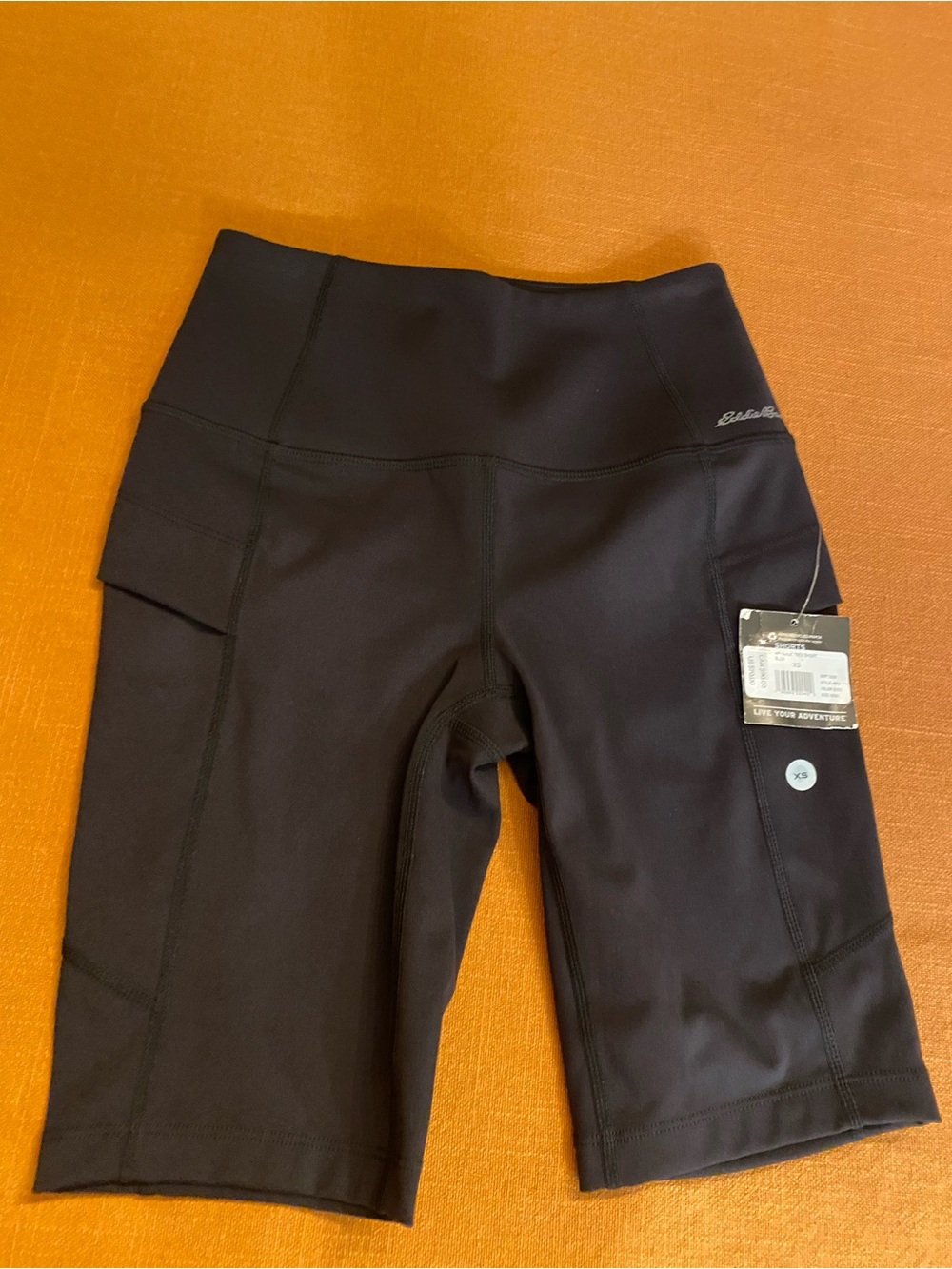 Eddie Bauer Women’s Black Guide Trex Shorts NWT 9” Inseam Size XS